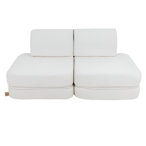 Small Modular Sofa for Kids - White Boucle