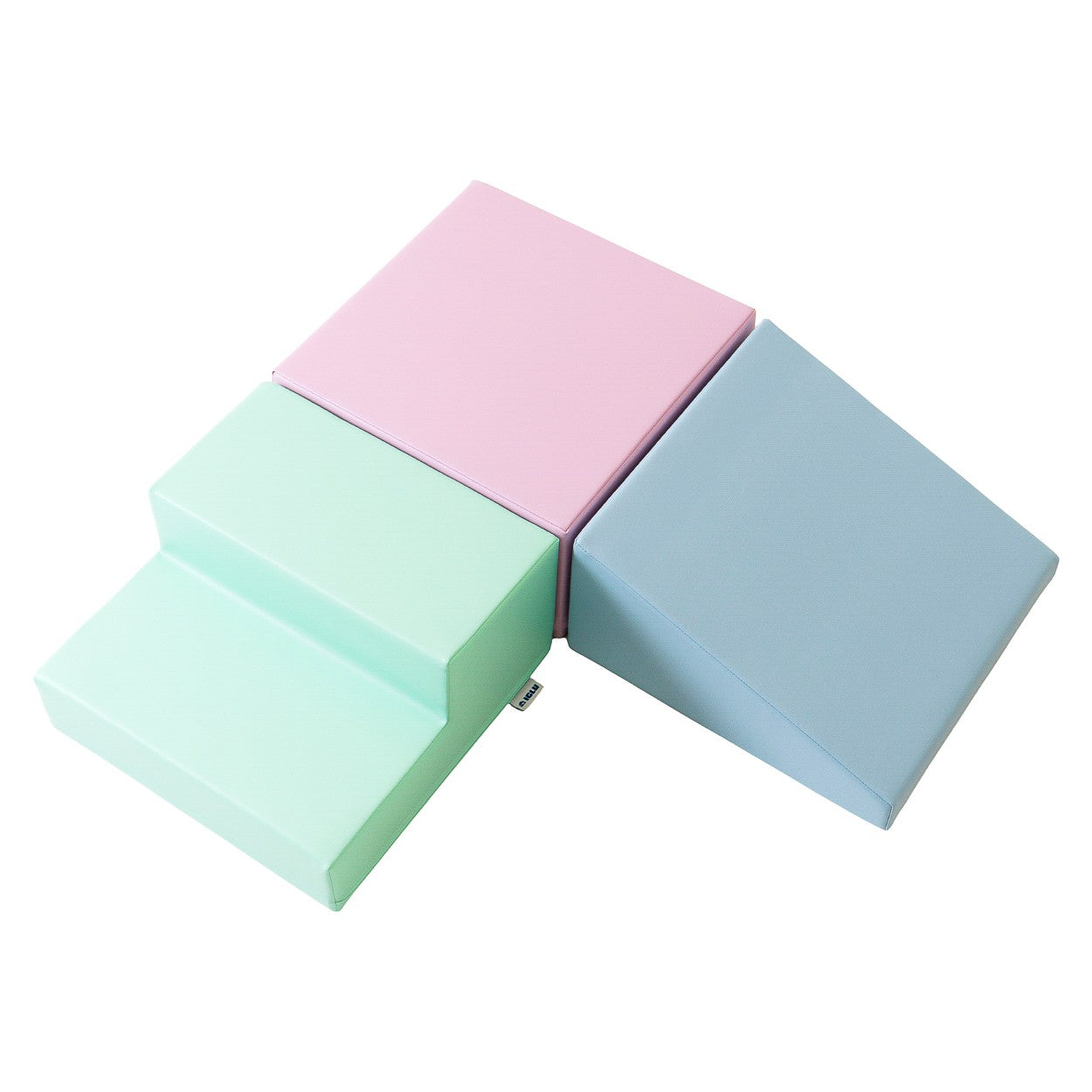 Soft Play 3 Foam Block Set - Soft Pastel Mini Climbie