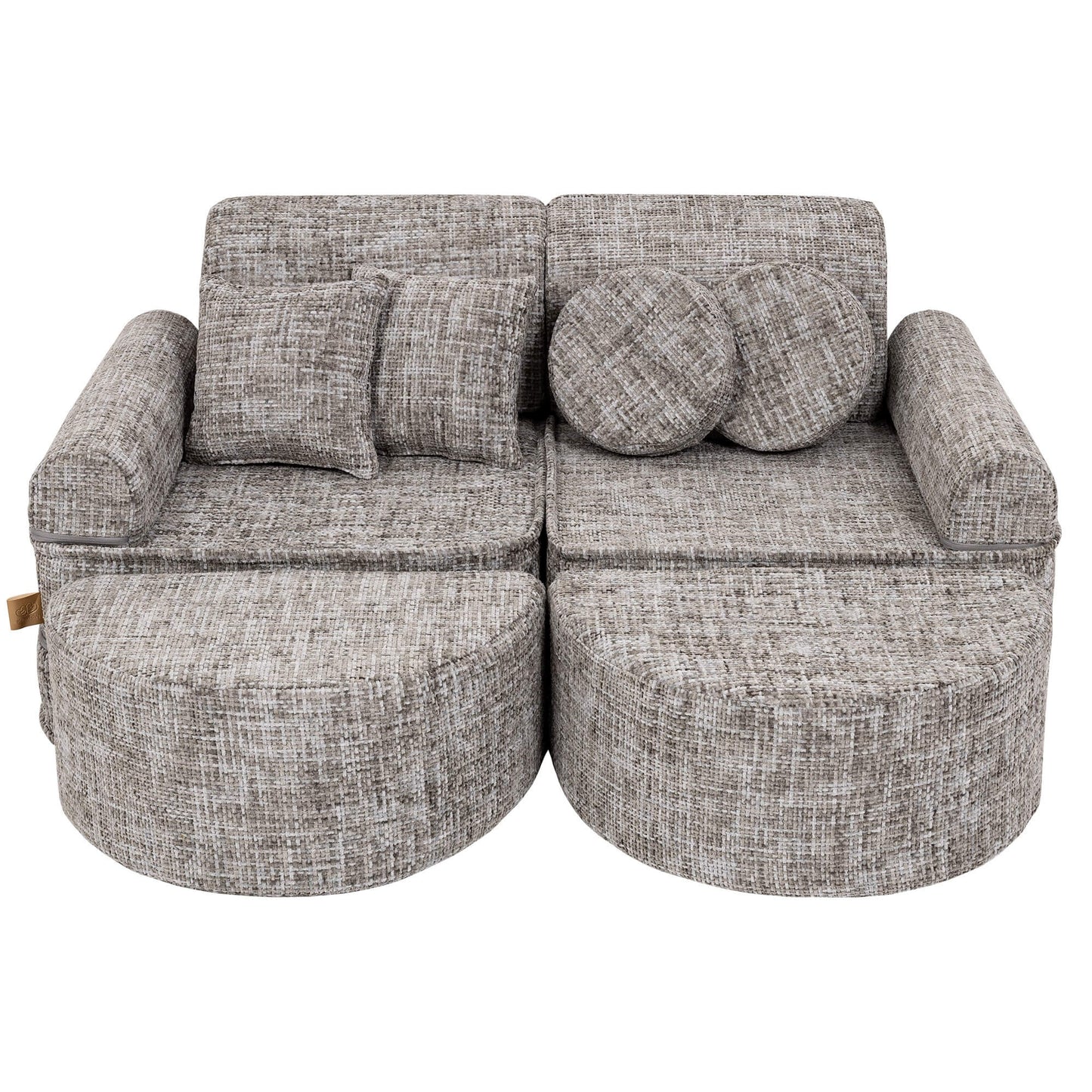 Medium Modular Sofa for Kids - Tangle Moon Grey Plus