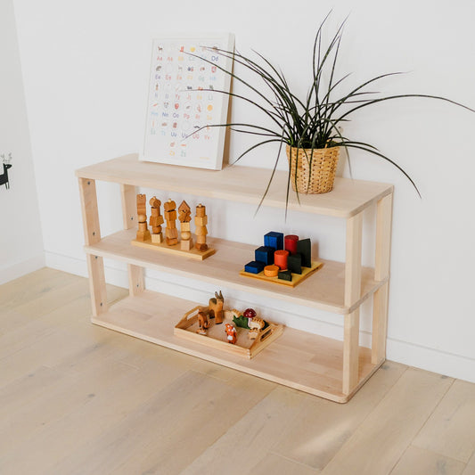 Modular Montessori Shelf Straight - 3 Shelves