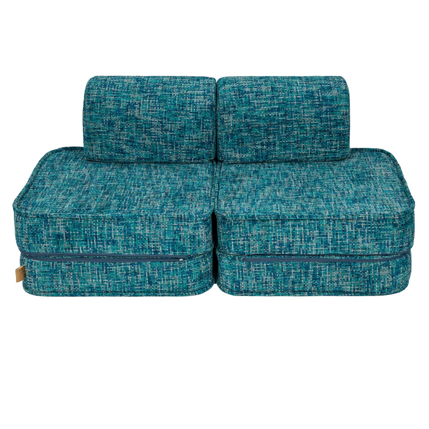Small Modular Sofa for Kids - Tangle Lagoon Blue