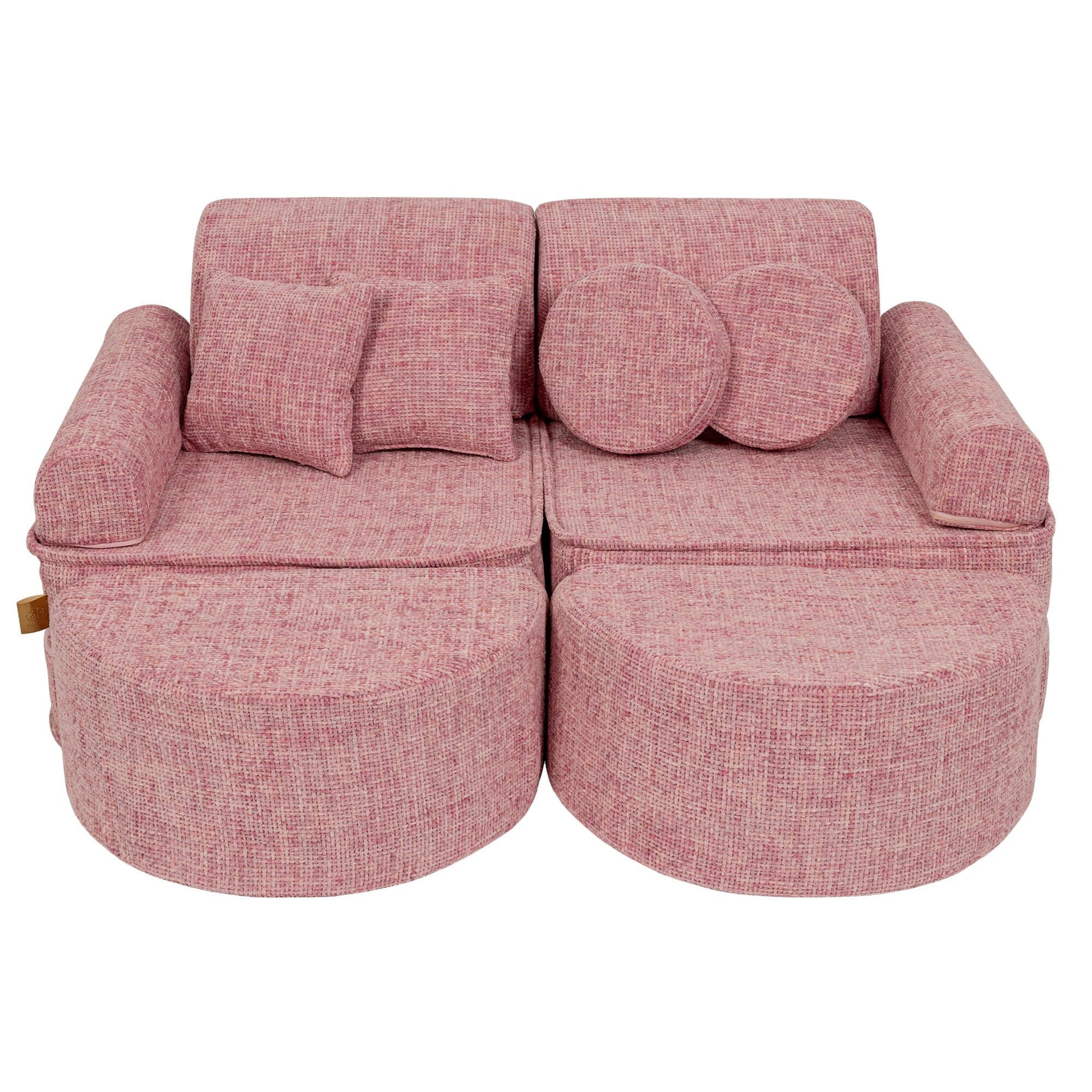 Medium Modular Sofa for Kids - Tangle Bubblegum Pink Plus