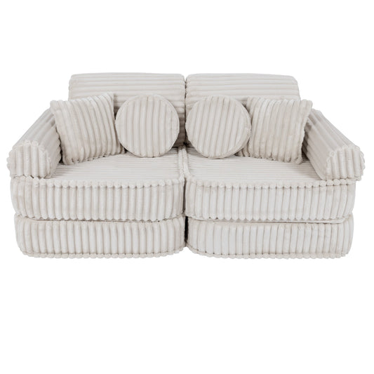 Medium Modular Sofa for Kids - Churros White