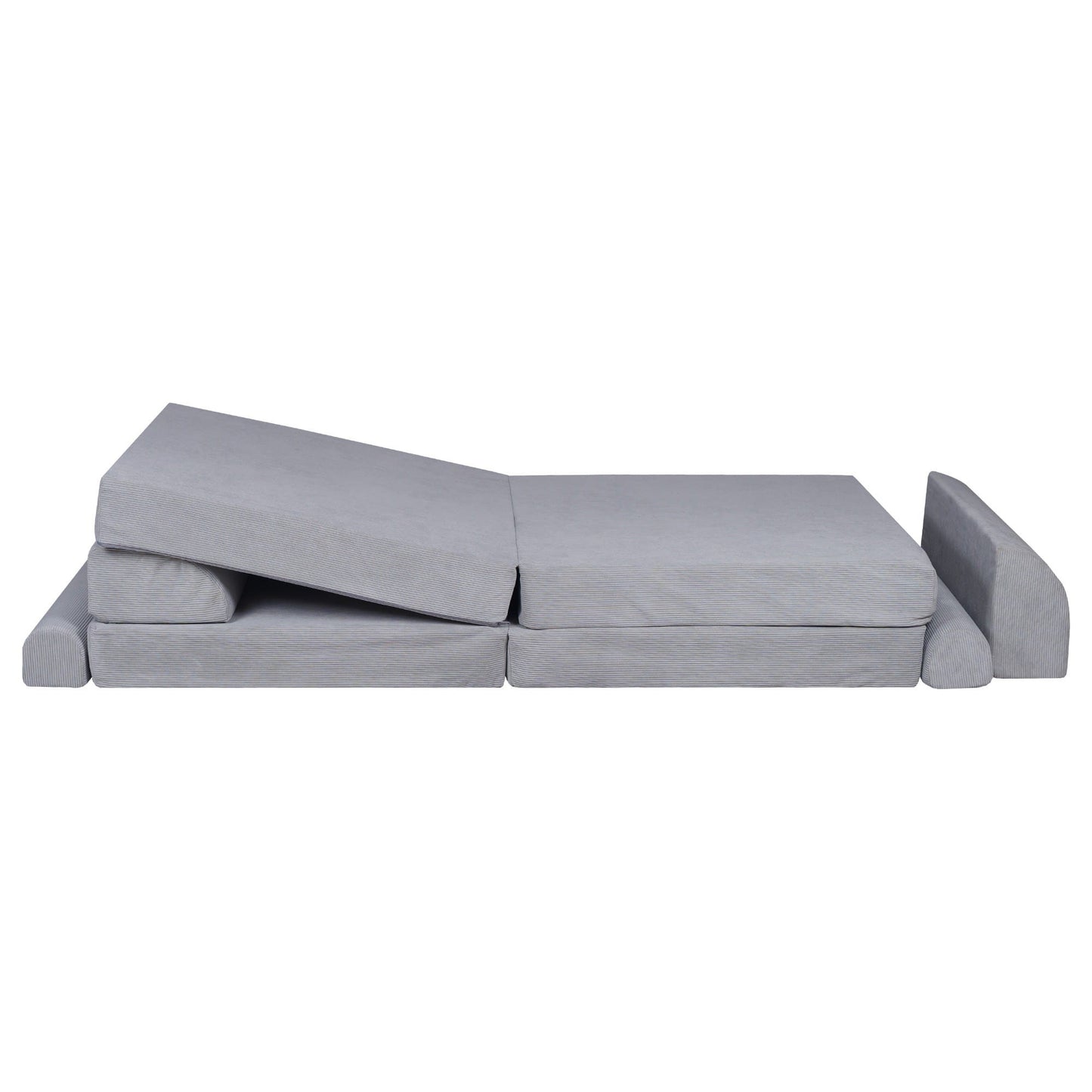 MeowBaby® Large Slimcord Premium Sofa - Gray