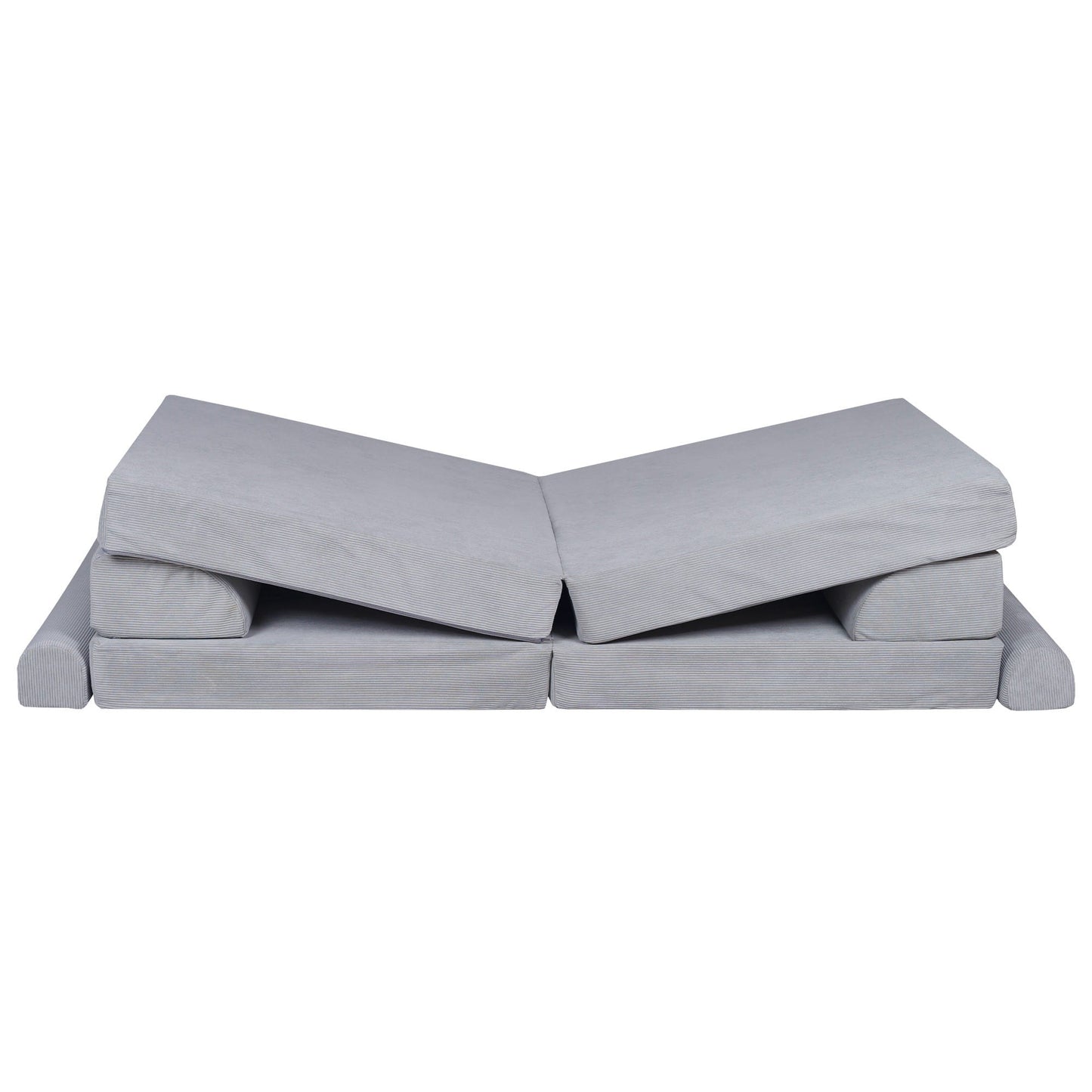MeowBaby® Large Slimcord Premium Sofa - Gray