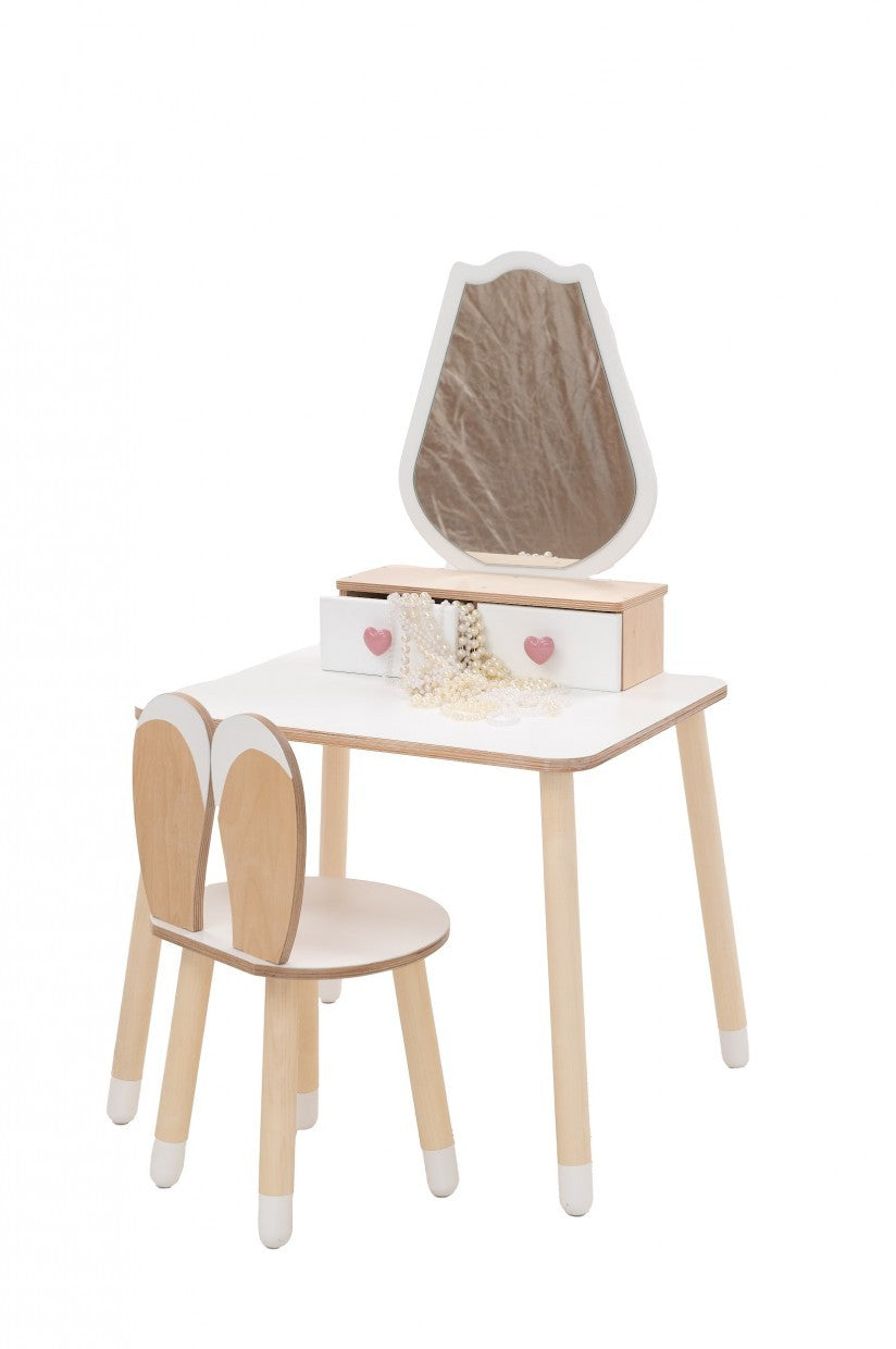 Princess Beauty Table and Chair with Mirror - Tulip